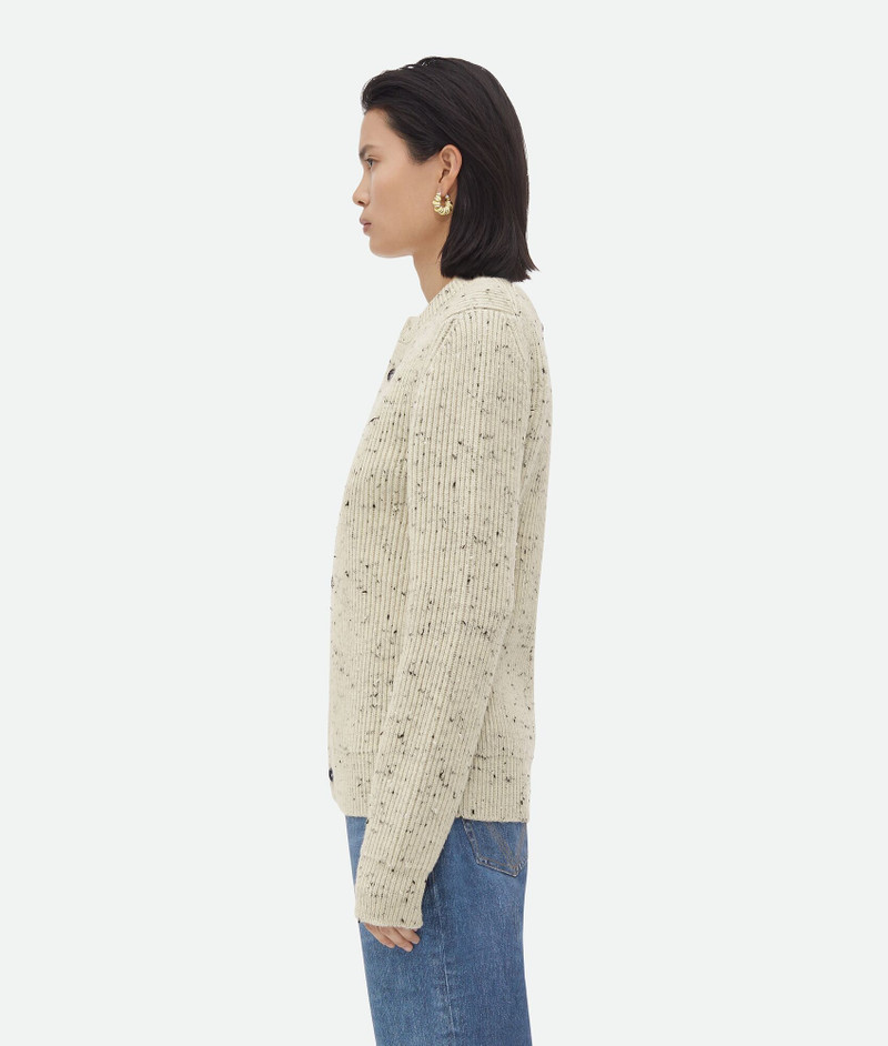 Bottega Veneta Textured Wool Rib Oversized Cardigan outlook