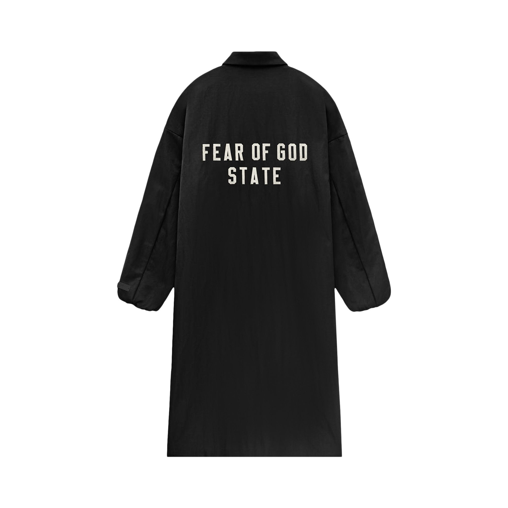 Fear of God Essentials Textured Nylon Trench 'Black' - 2