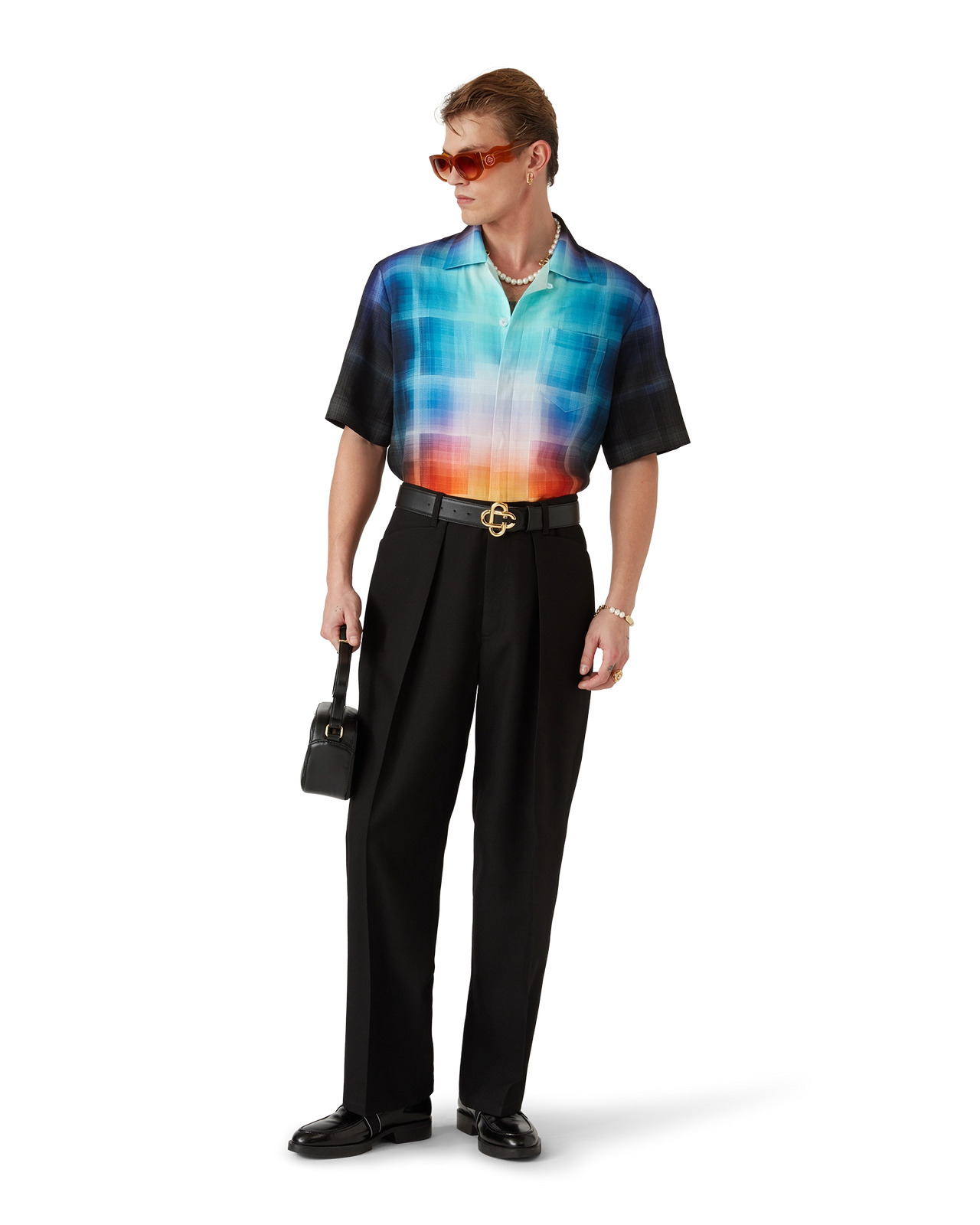 Gradient Check Shirt | Casablanca Paris - 6