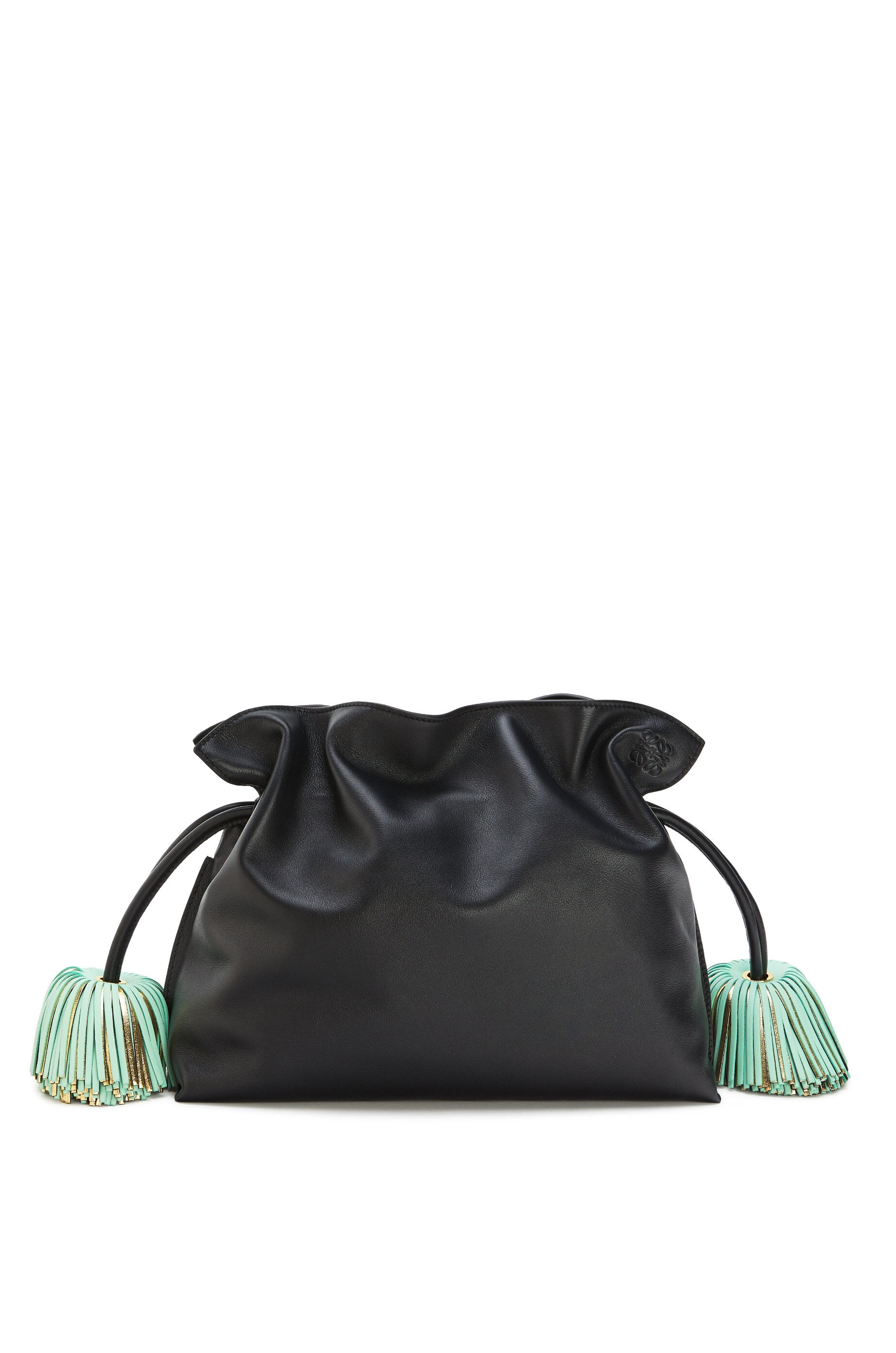 Flamenco clutch bell tassel in nappa calfskin - 1