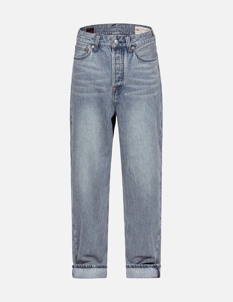 BRUSH SEAGULL PRINT FASHION LOOSE FIT JEANS 1