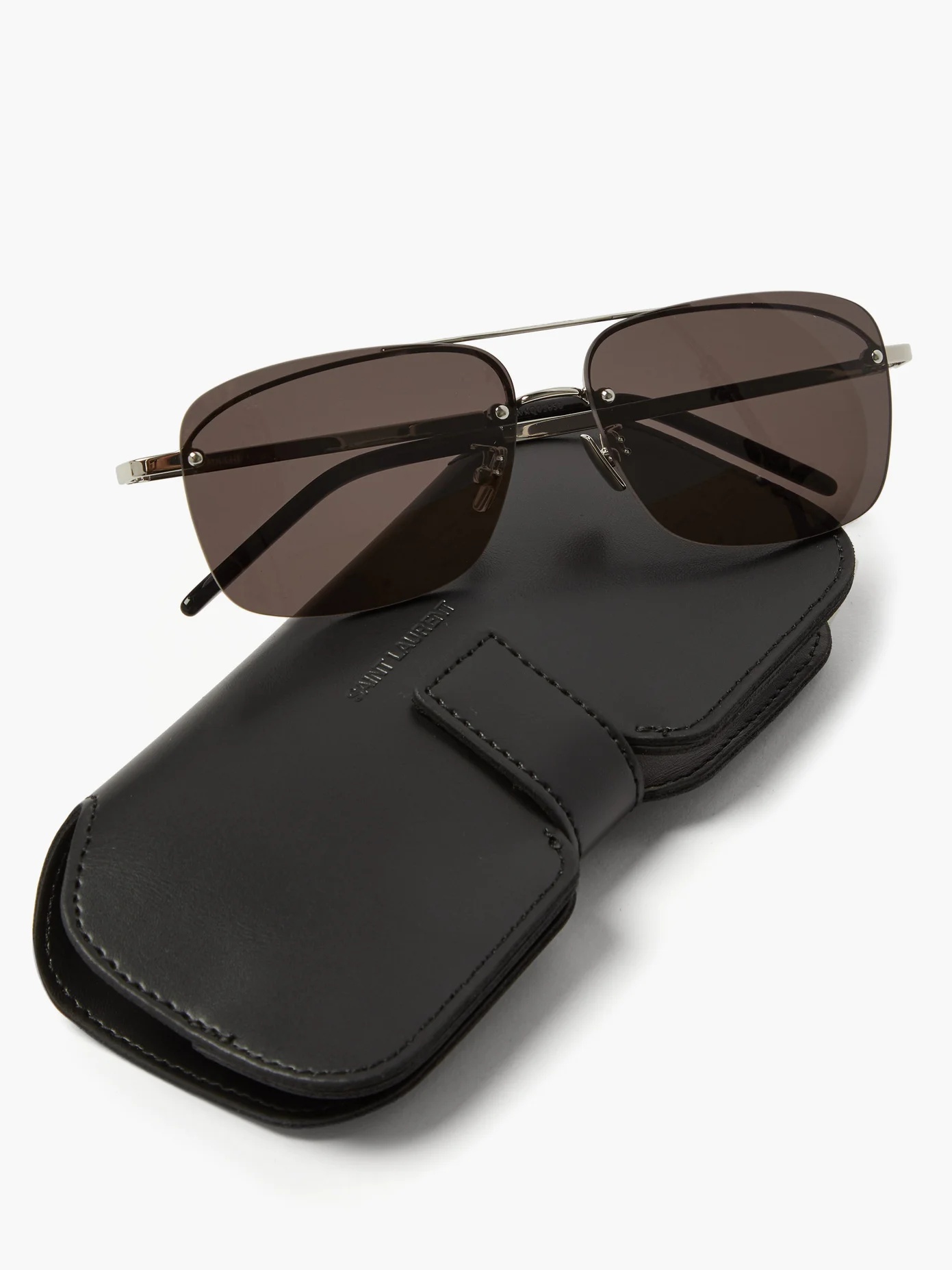 Aviator metal sunglasses - 5