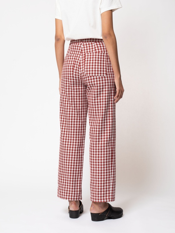 Willa Pants Checked Red/White - 3