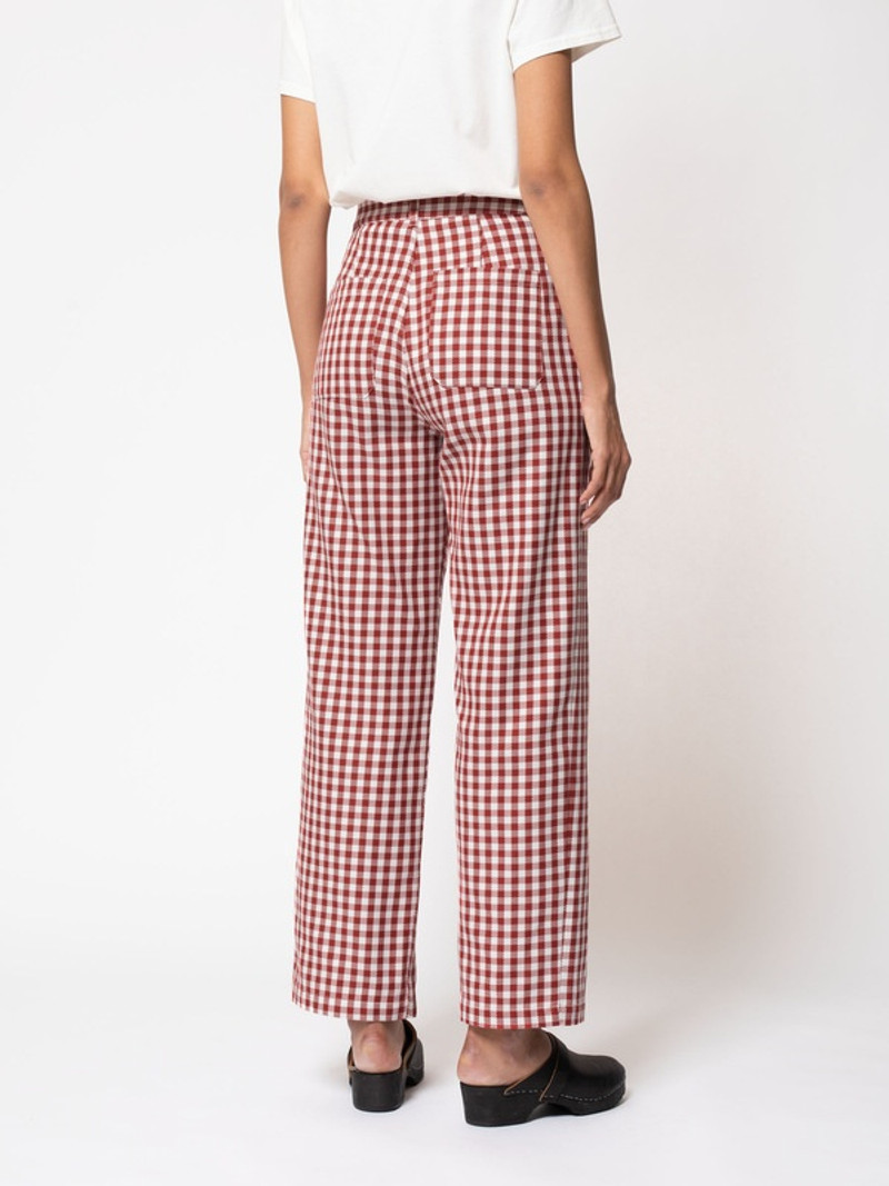 Willa Pants Checked Red/White 3