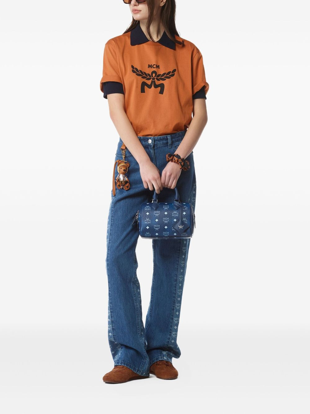 small Ella Boston Visetos monogram tote bag - 2