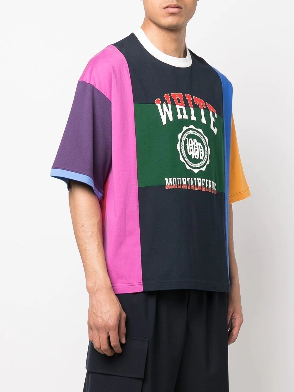 colour-block logo-print T-shirt - 3