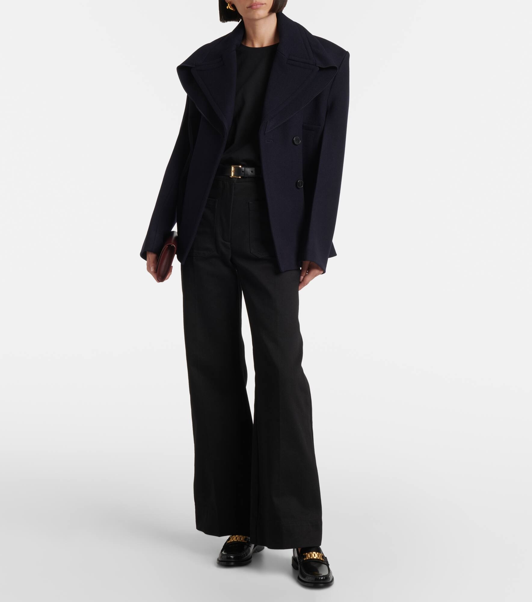 Chain leather loafers - 3
