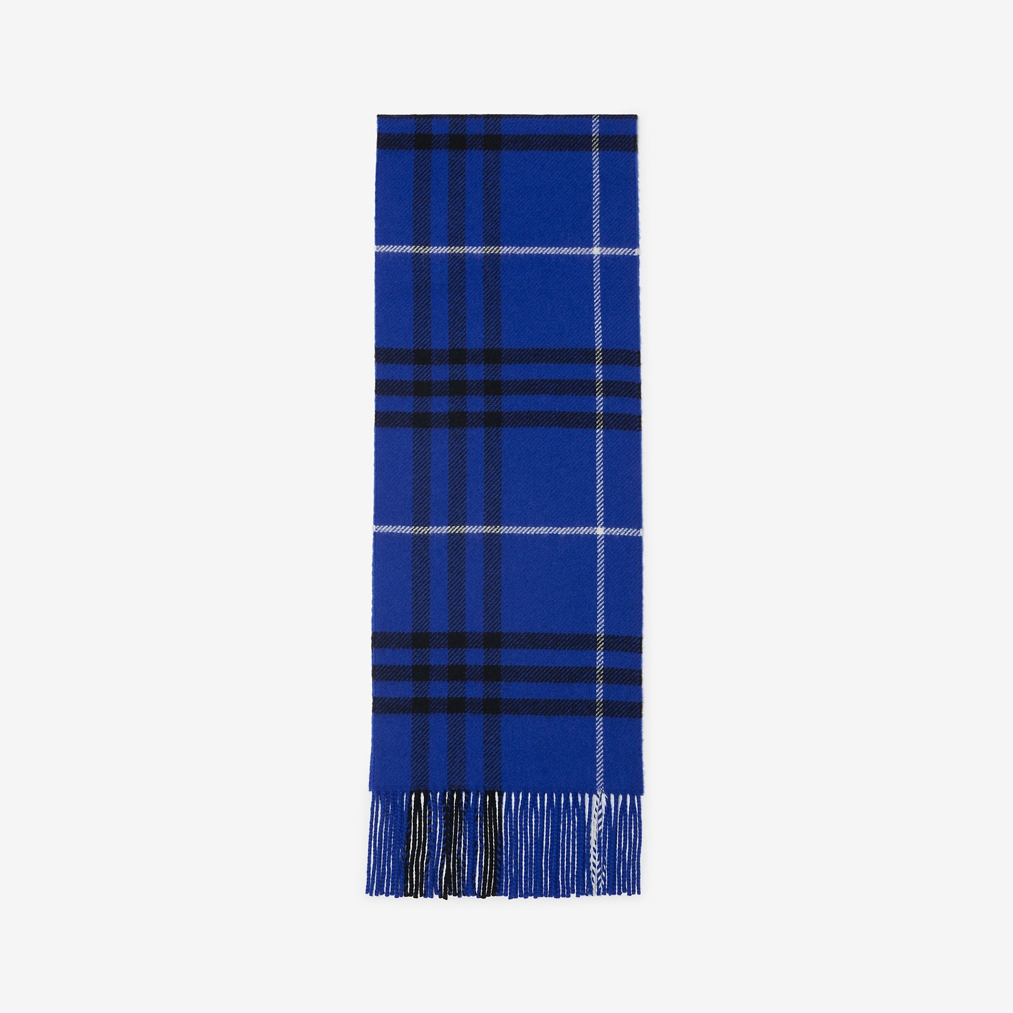 Check Wool Cashmere Scarf - 6