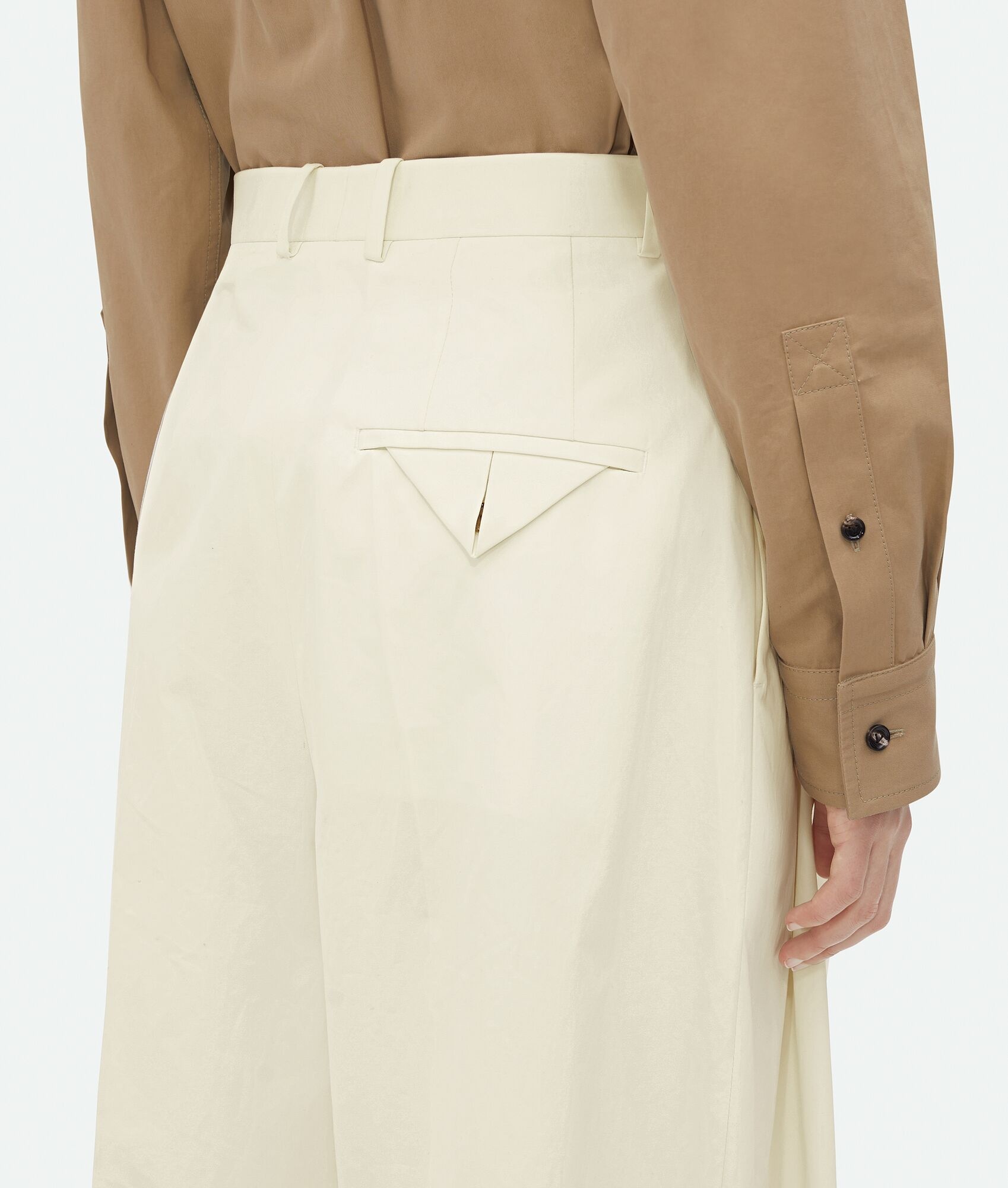 Light Cotton Twill Tapered Trousers - 4