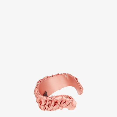 FENDI Pink satin headband outlook