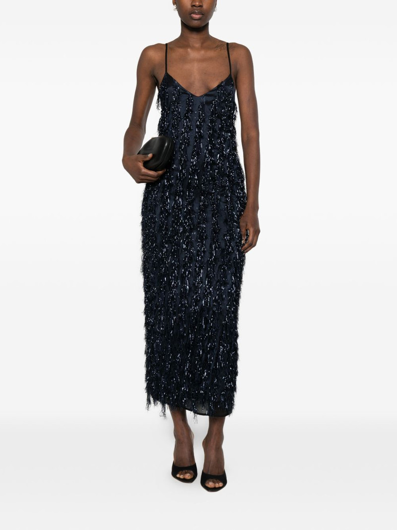 Stella McCartney fringe V-neck dress outlook