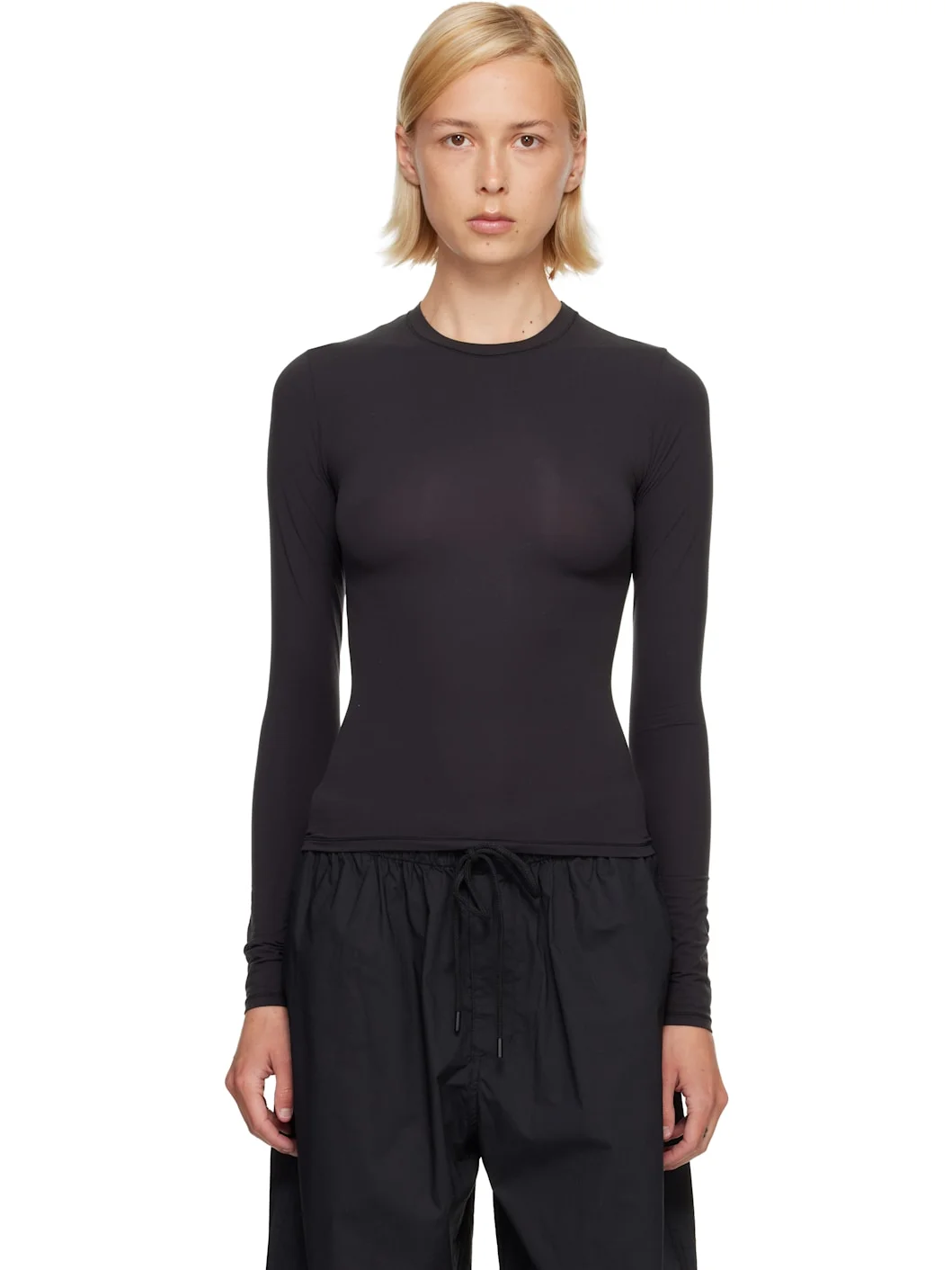 Black Fits Everybody Long Sleeve T-shirt - 1