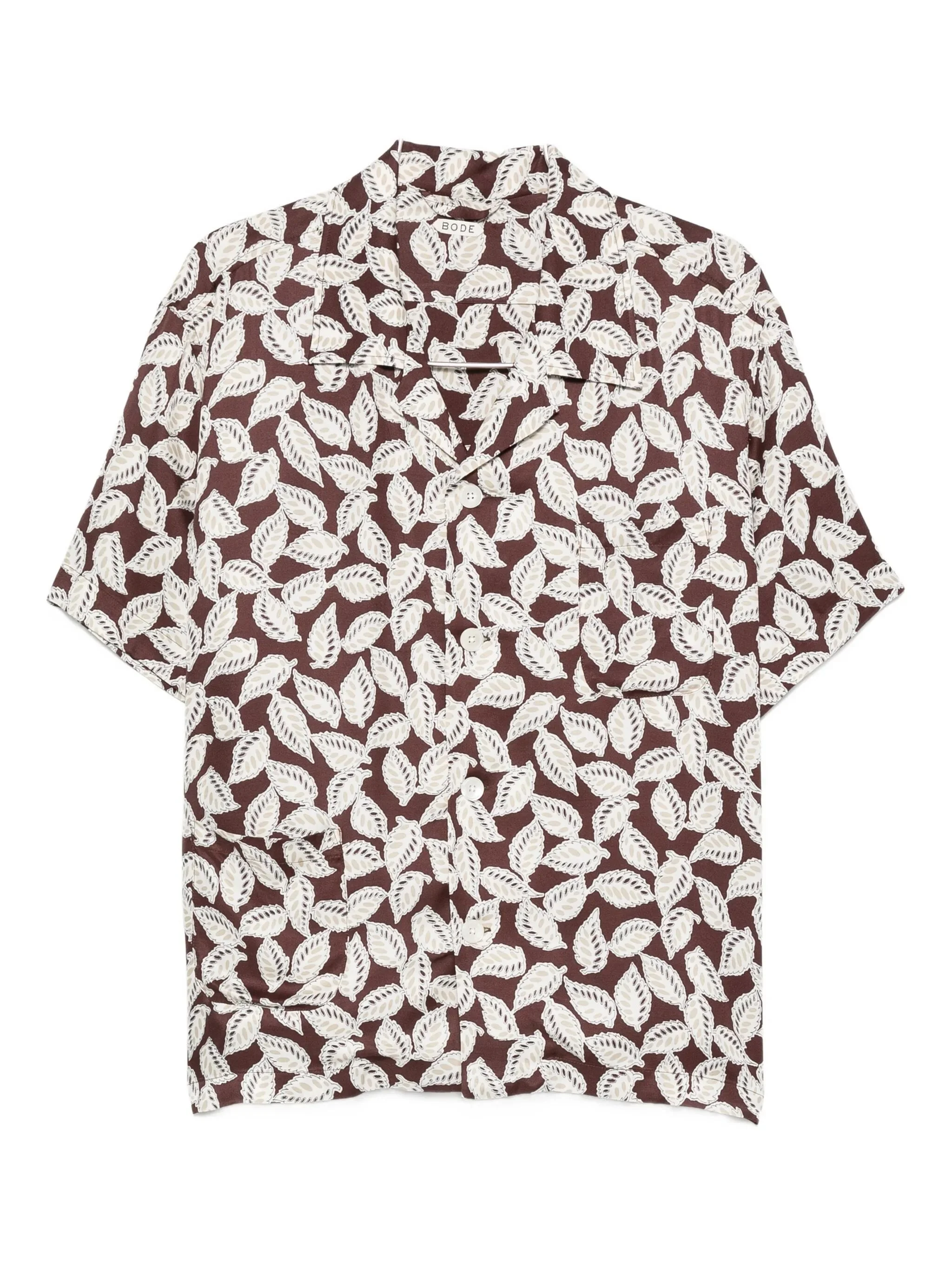 Bode Leaf-print Shirt - 1