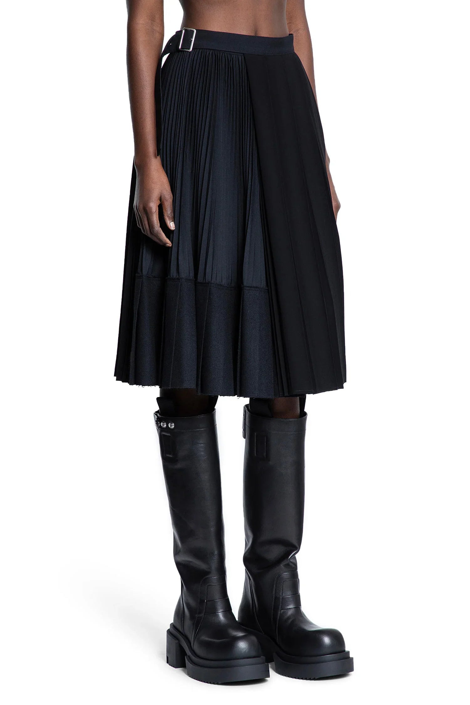 Spliced-Pleated-Skirt - 2