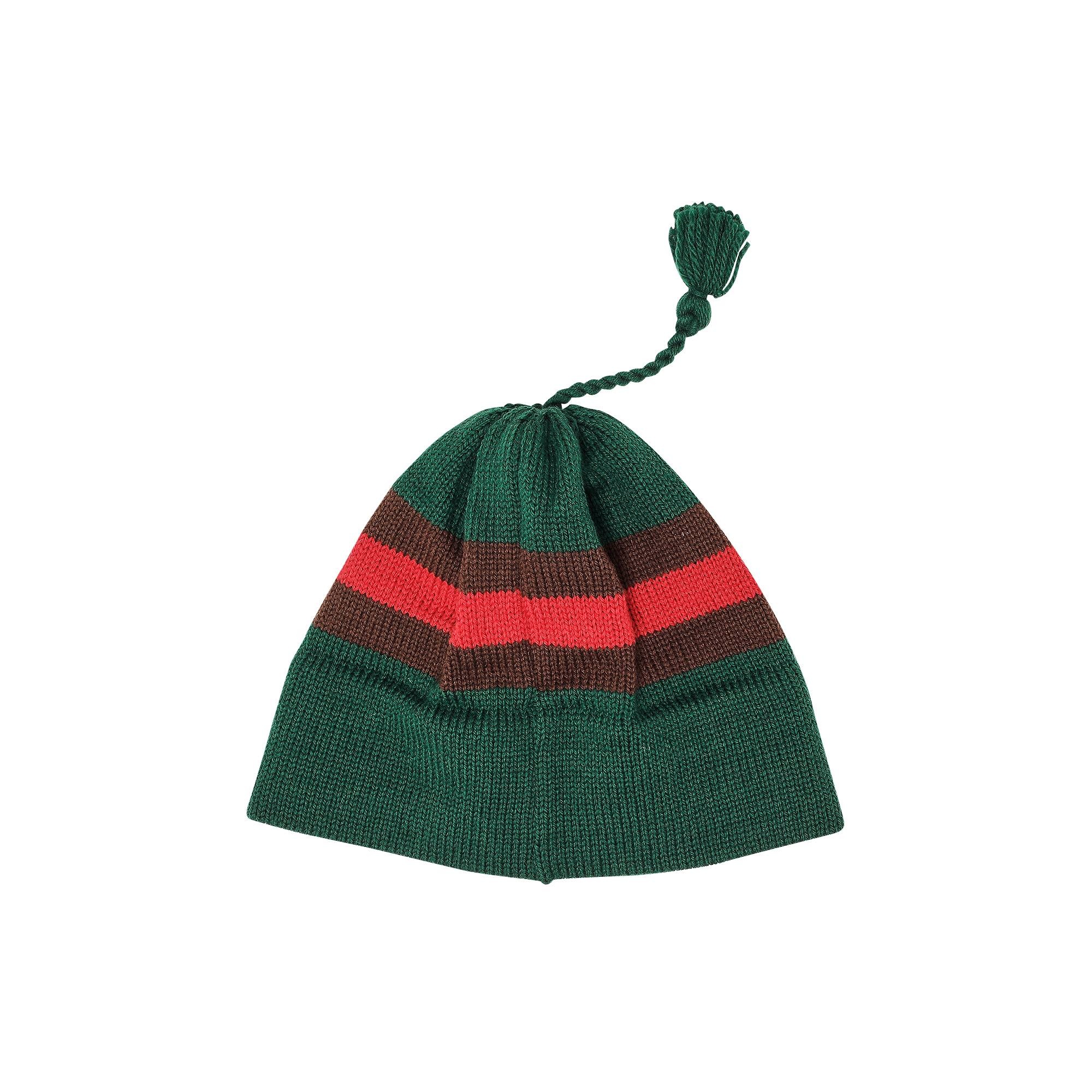 Noah Wool Ski Hat 'Bottle/Brown/Red' - 2