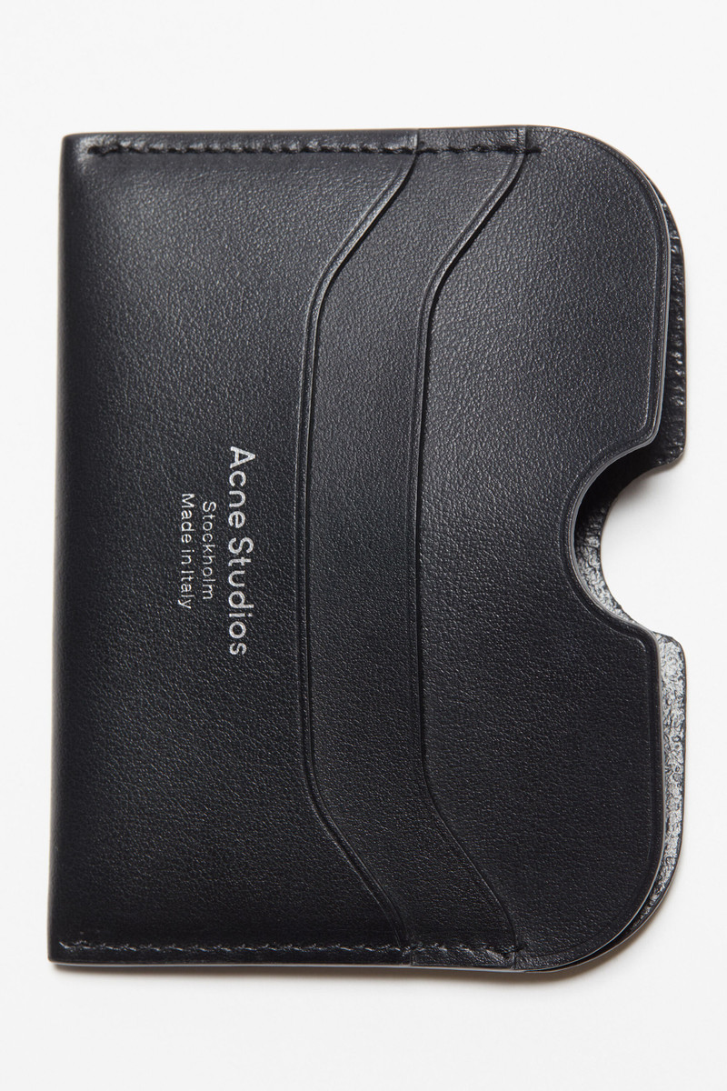 Leather card holder - Black 6