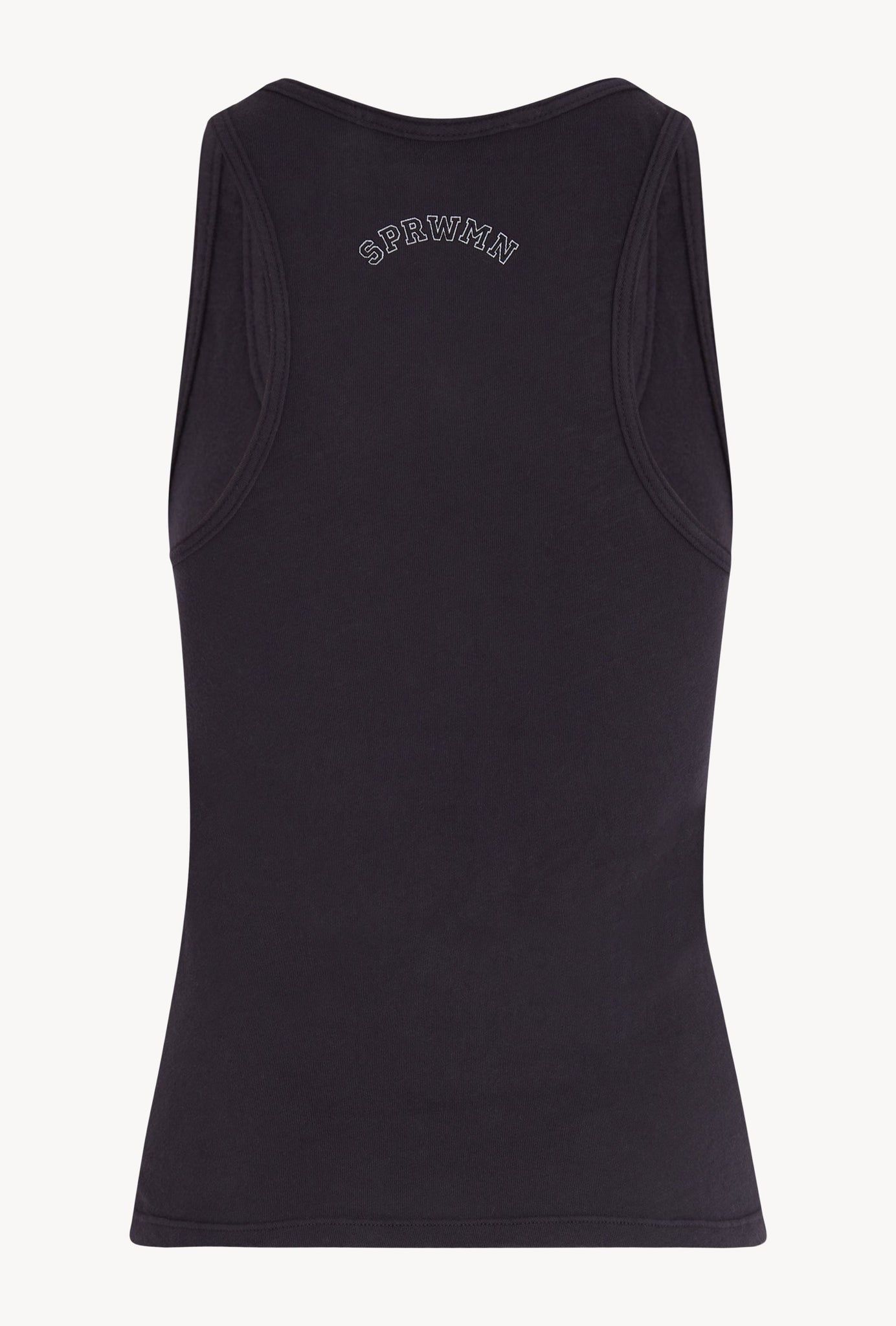 FADED BLACK COTTON TANK - 4