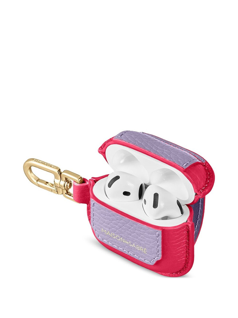 MAISON de SABRÉ leather AirPods 4 keyring case outlook