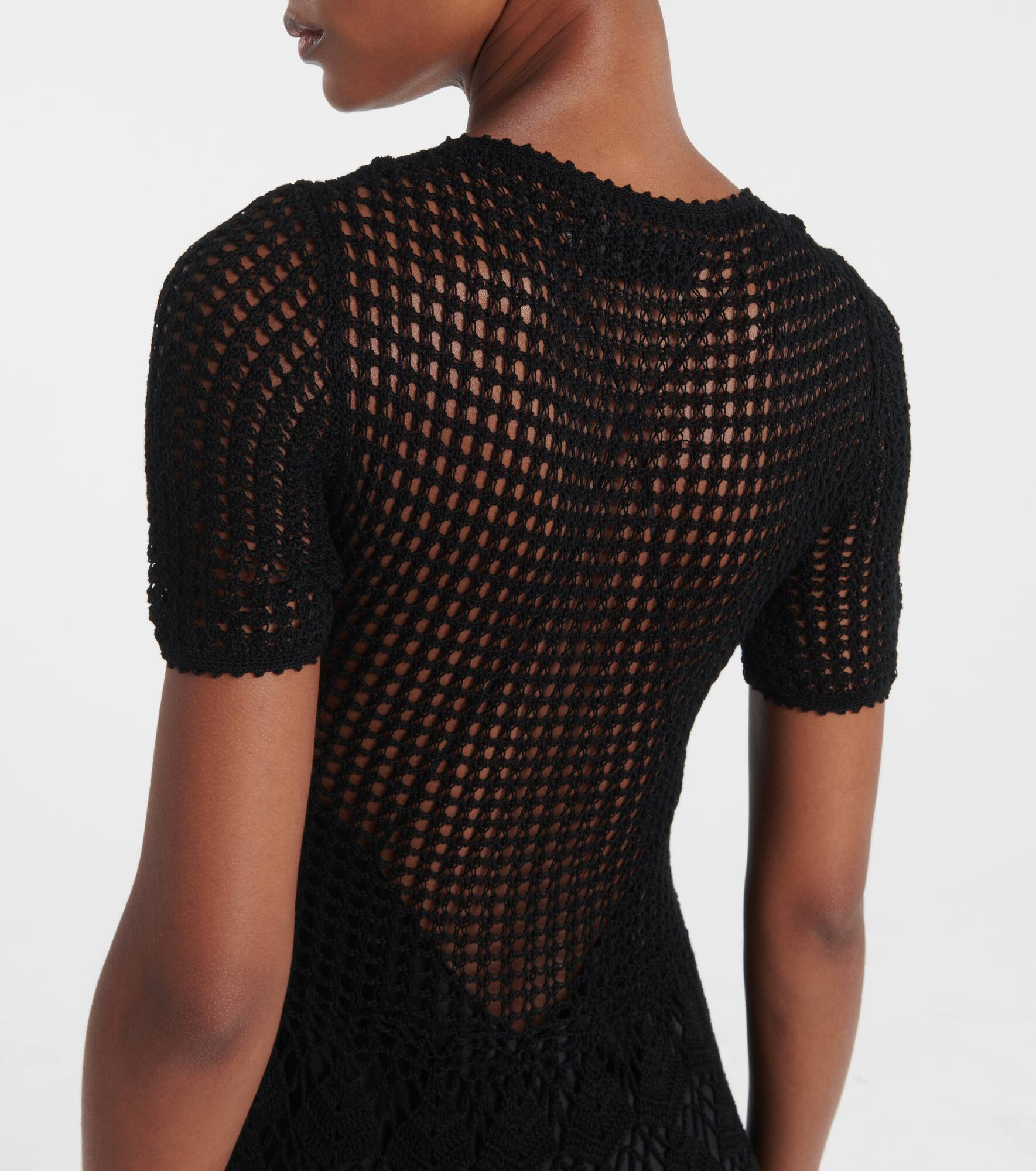 Yoko crochet cotton midi dress - 6