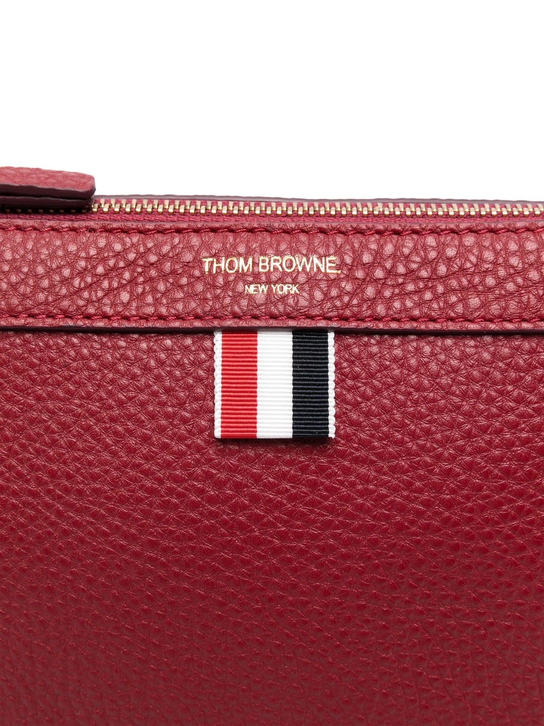 Thom Browne Toiletry Case In Soft Pebble Grain | REVERSIBLE