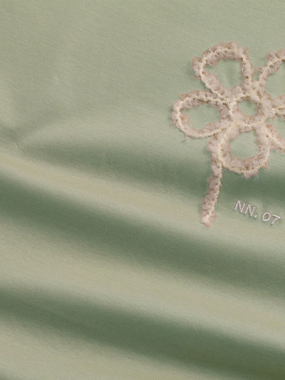 floral-embroidered T-shirt - 2