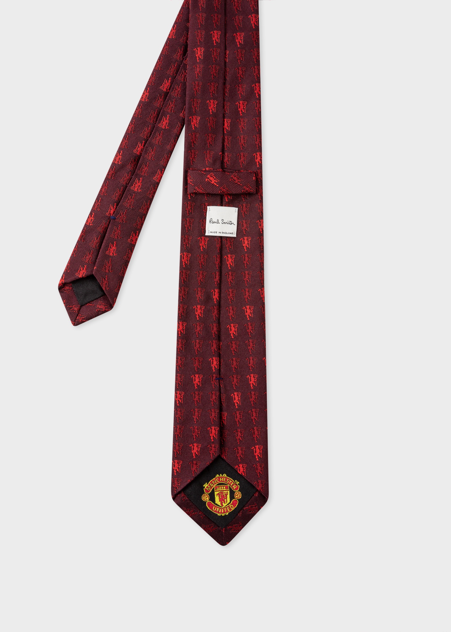 Paul Smith & Manchester United - 'Red Devil' Narrow Silk Tie - 2