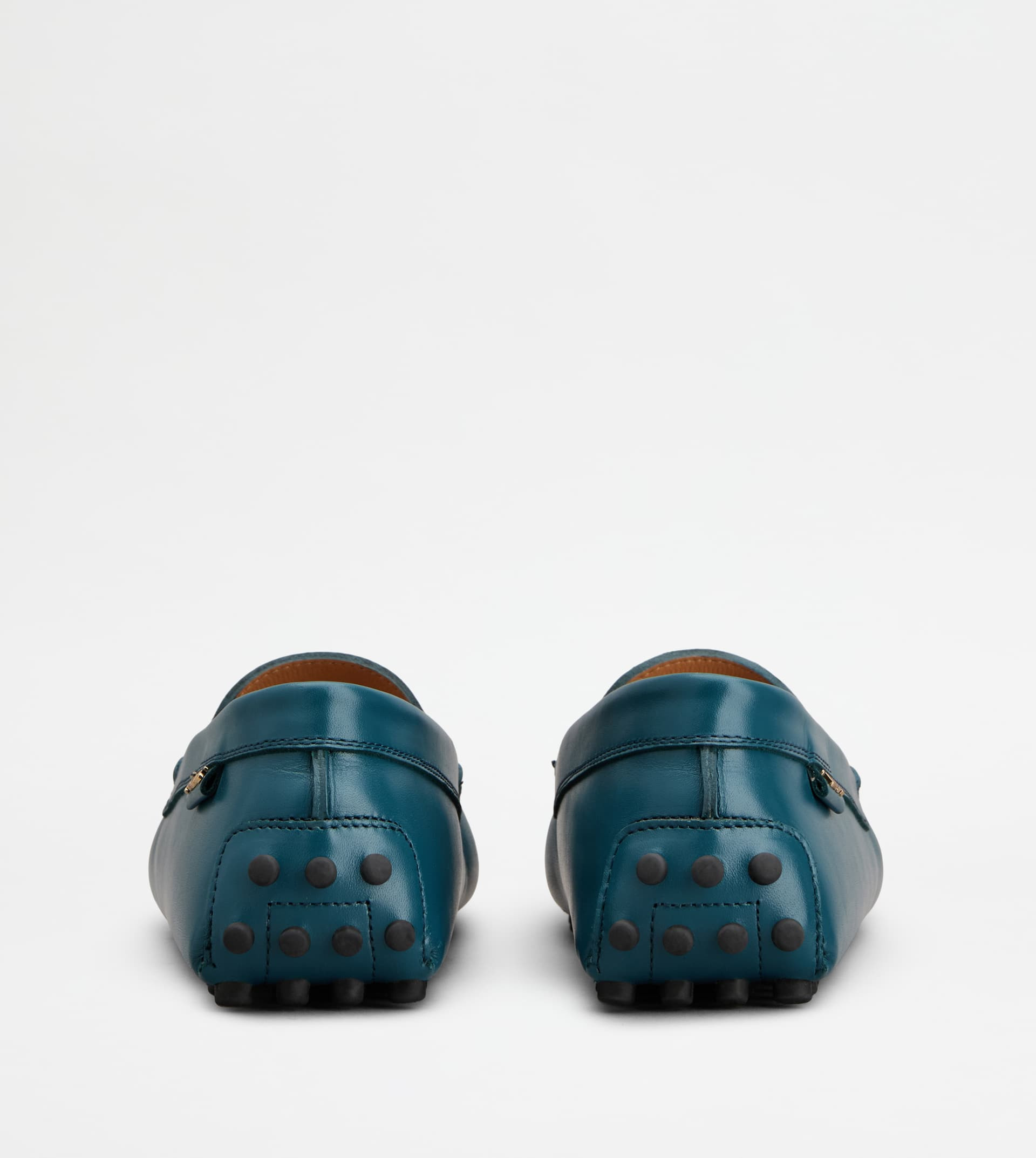 GOMMINO DRIVING SHOES IN LEATHER - GREEN - 3