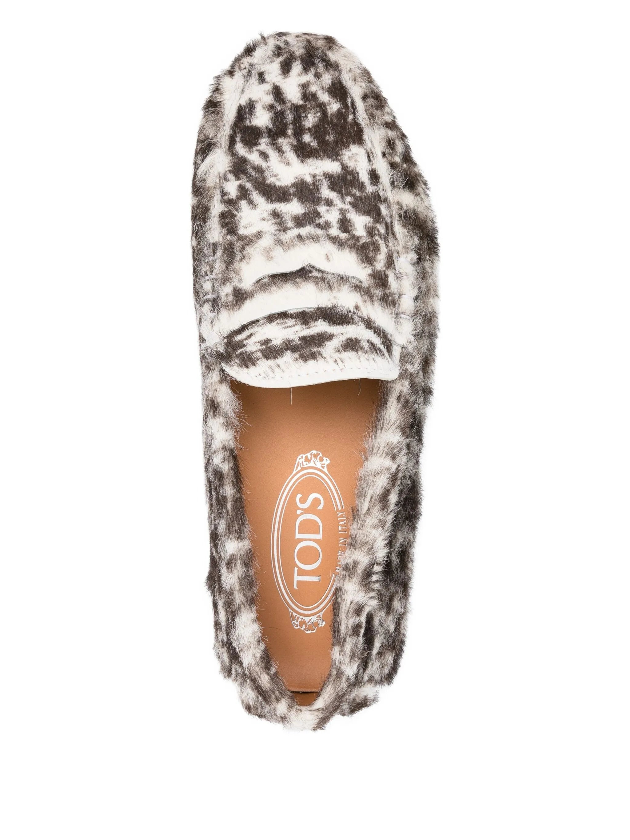 Gommino leopard-print pony-hair loafers - 4