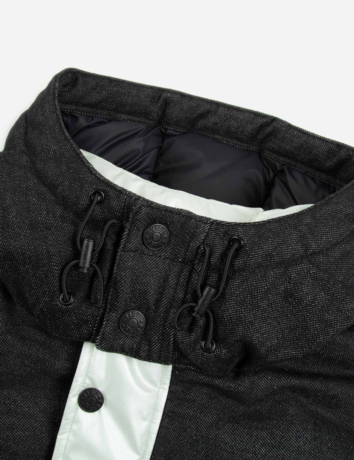 DAICOCK PRINT FABRIC-BLOCKING DOWN JACKET - 7