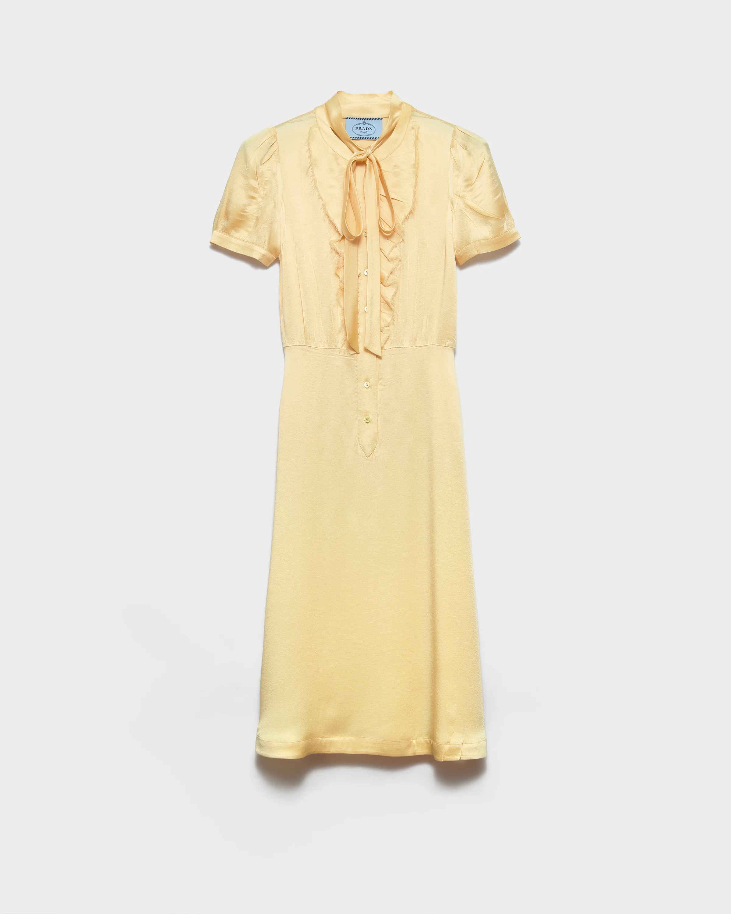 Satin crepe dress - 1