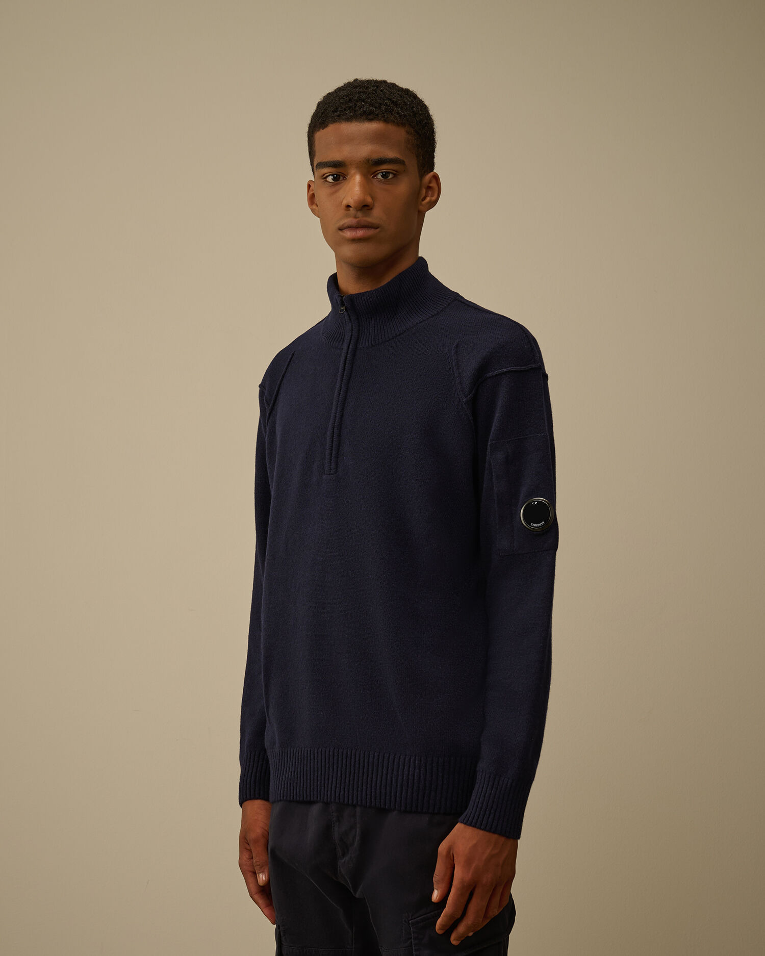 Lambswool GRS Half Zip Sweater - 3