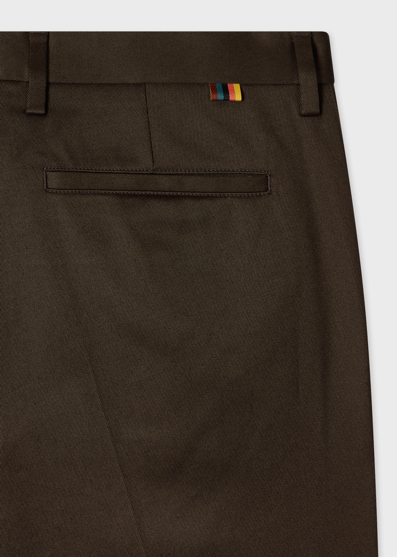 Paul Smith Slim-Fit Brown Cotton-Stretch Chinos outlook