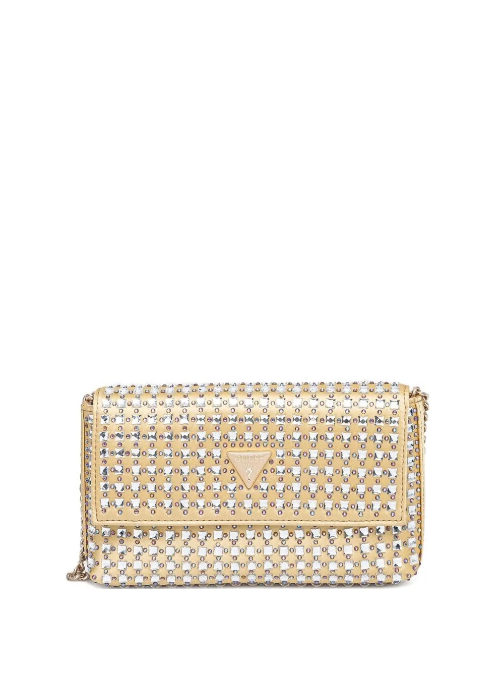 Zaine rhinestone-embellished clutch bag - 1