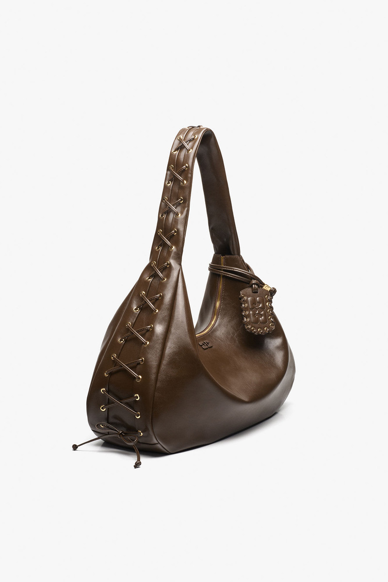 DARK-OLIVE XXL HOBO BAG 4