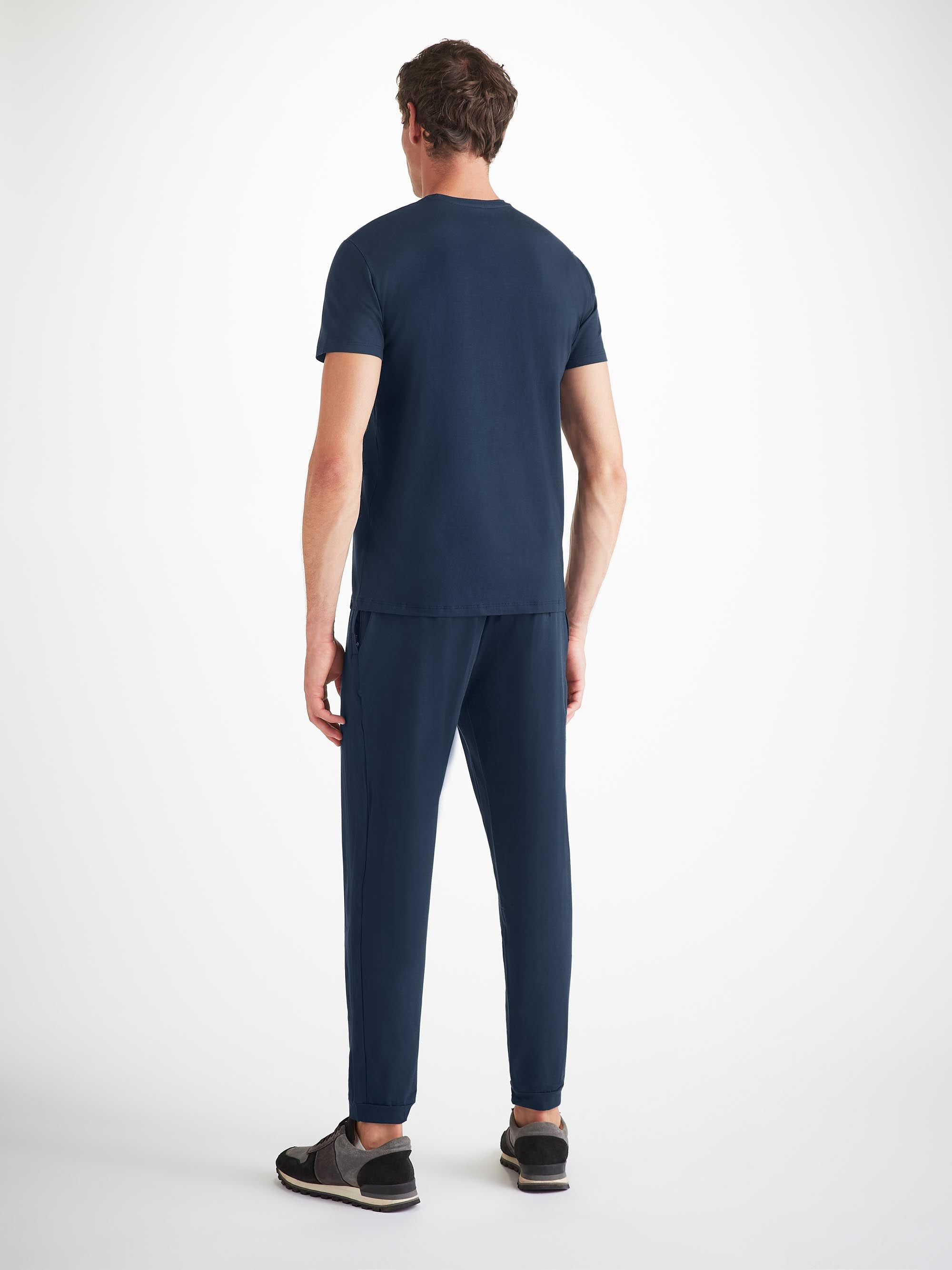 Men's T-Shirt Basel Micro Modal Stretch Navy - 4