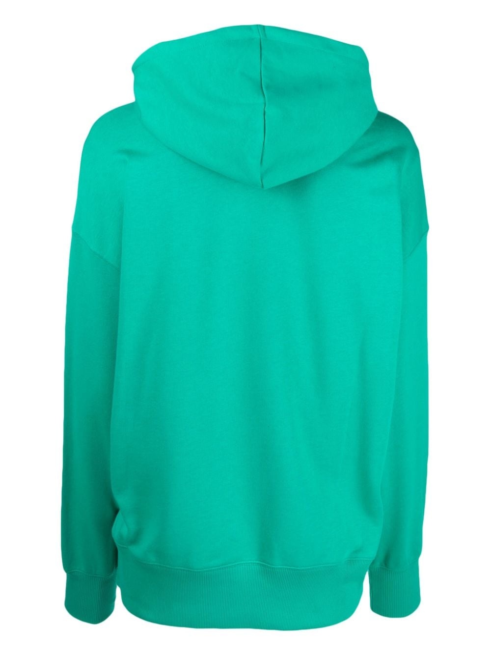 logo-print cotton hoodie - 2