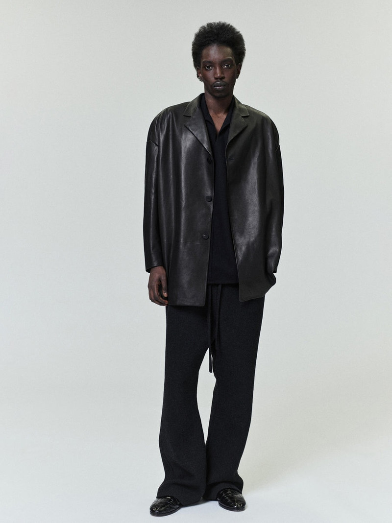 Fear of God Leather Relaxed Blazer outlook