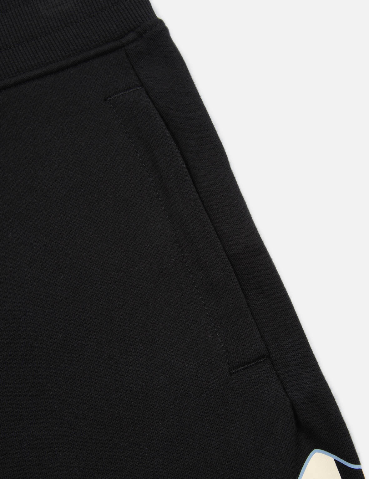 COLOR-BLOCKING GODHEAD PRINT SWEAT SHORTS - 8