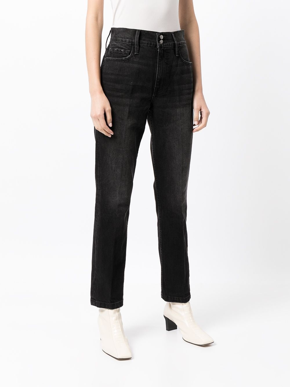 high-rise straight leg jeans - 3