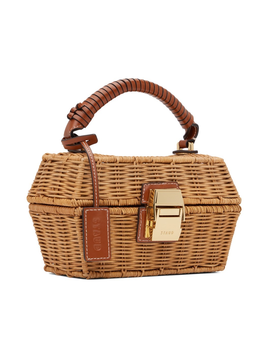 Beige Wicker Tackle Box Bag - 2