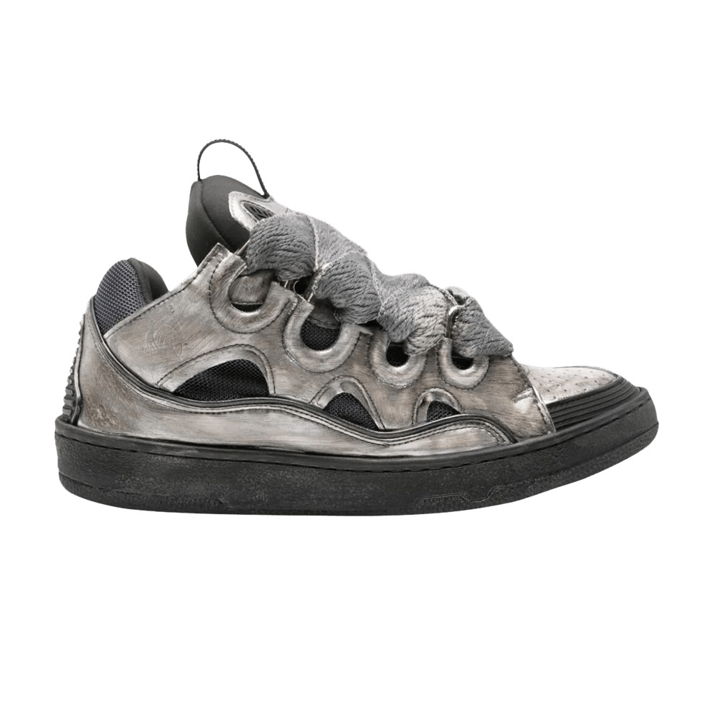 Lanvin Curb Sneaker 'Vintage Silver Black' - 1