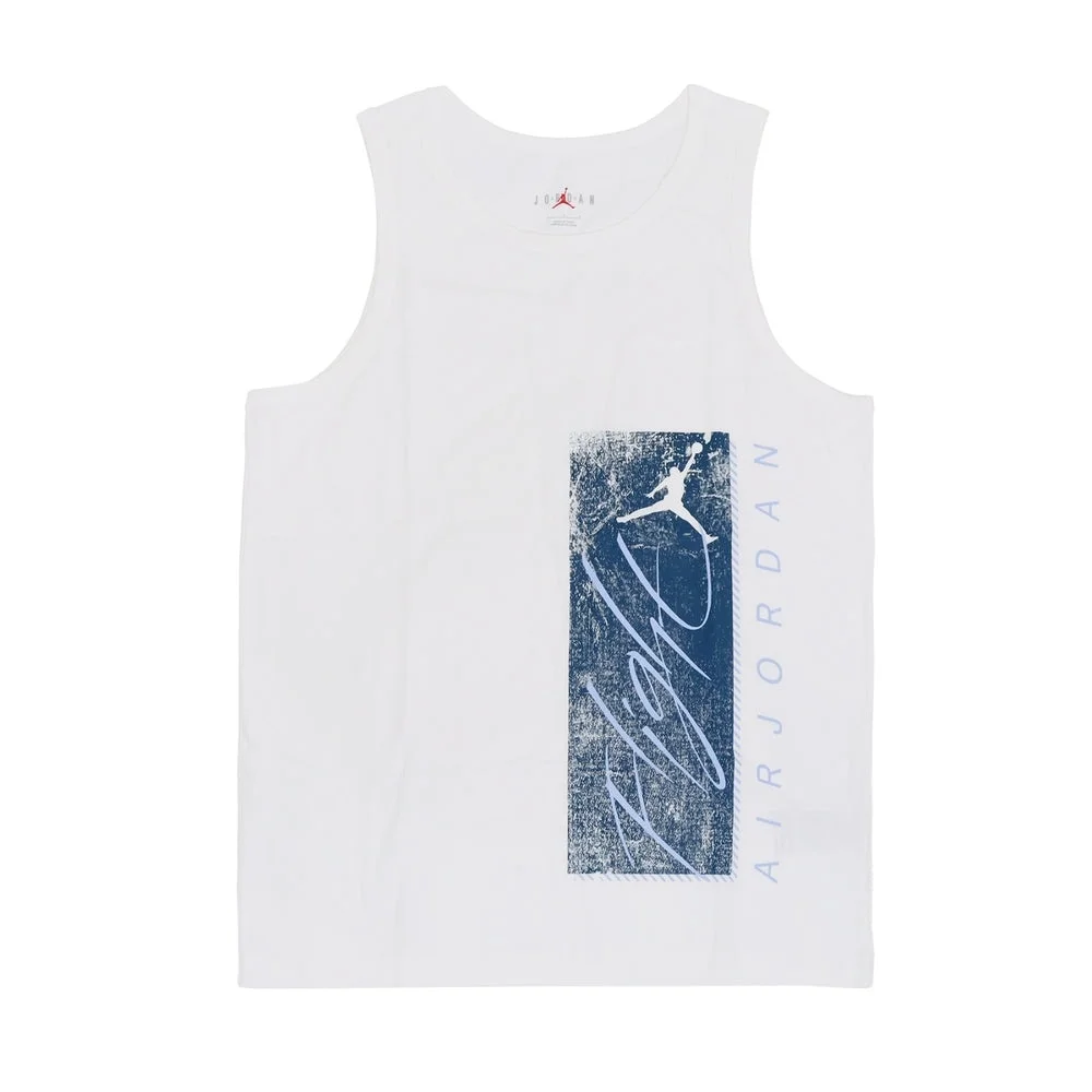 Air Jordan Essentials Graphic Tank 'White Blue' FJ2084-100 - 1