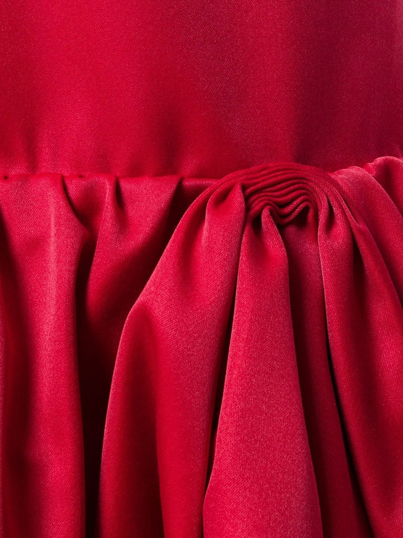 tulip shape gathered detail dress 5