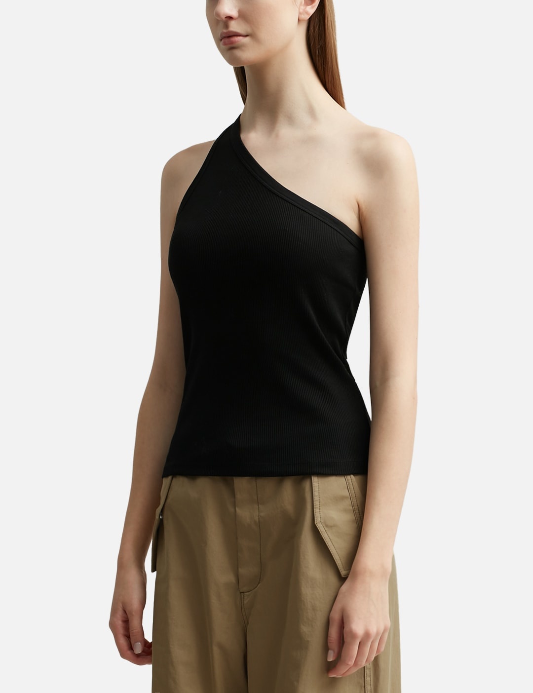 RÓHE ASYMMETRICAL RIB TOP | REVERSIBLE