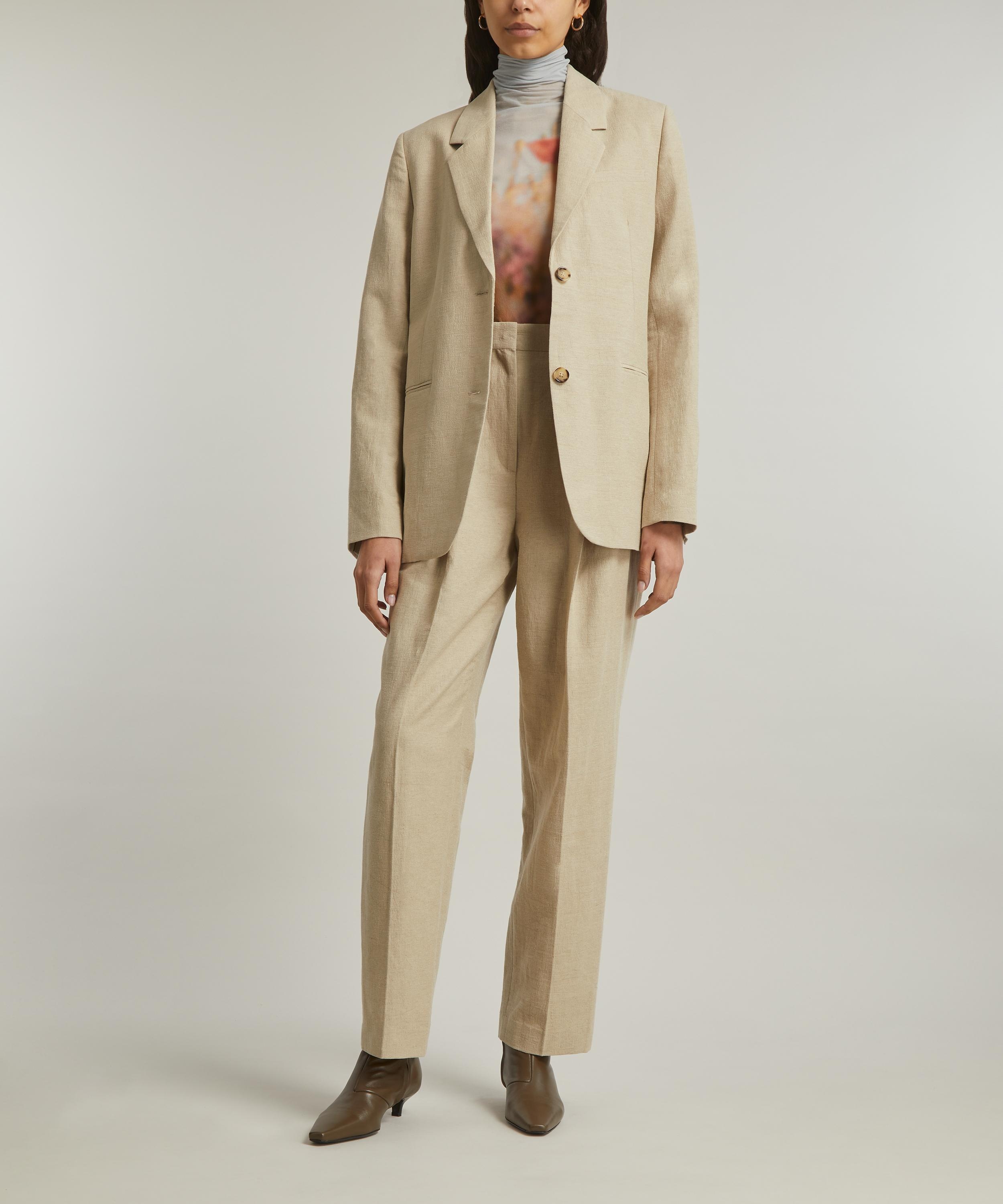 Linen Tailored Suit Jacket - 2