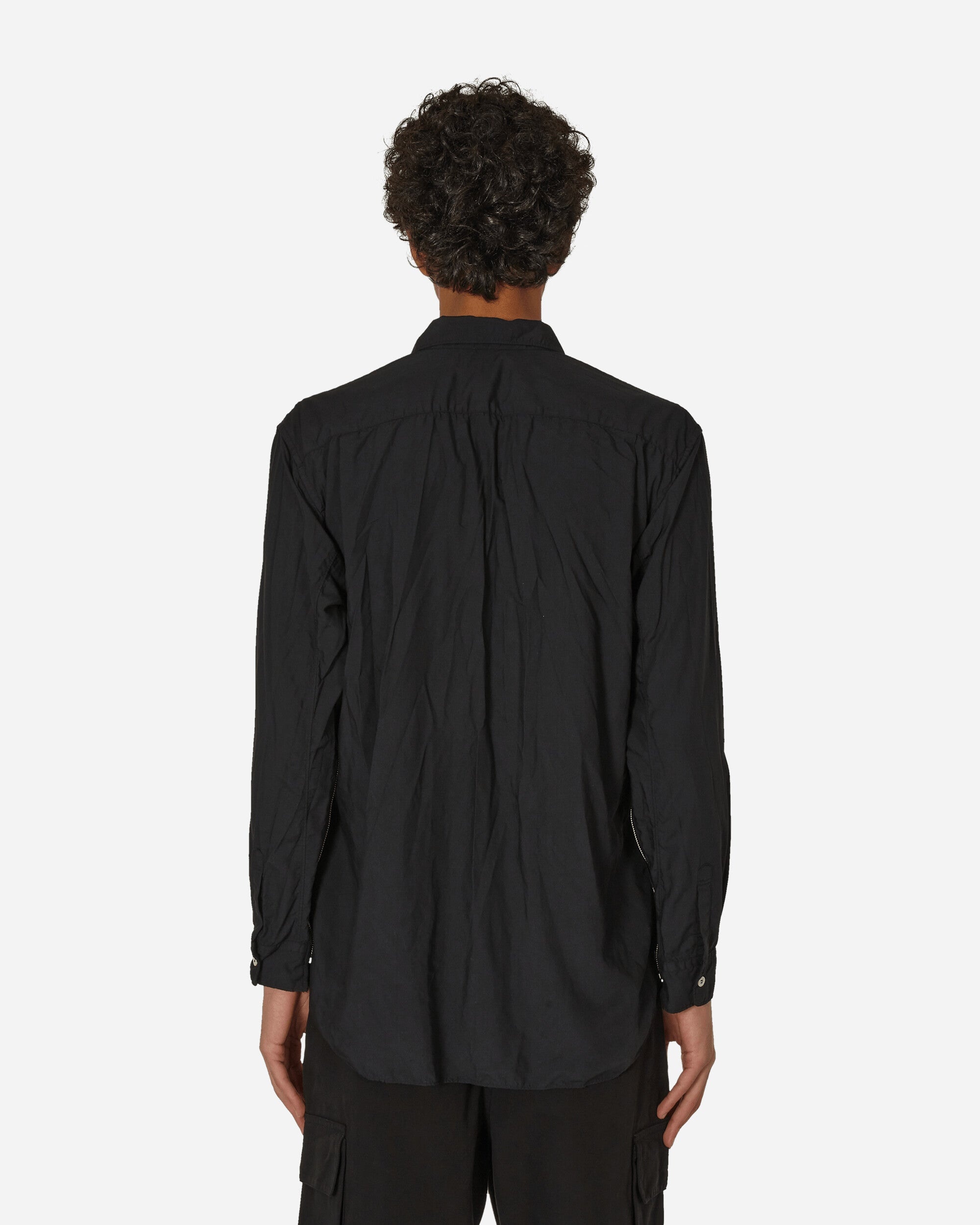 Zipped Longsleeve Shirt Black - 3