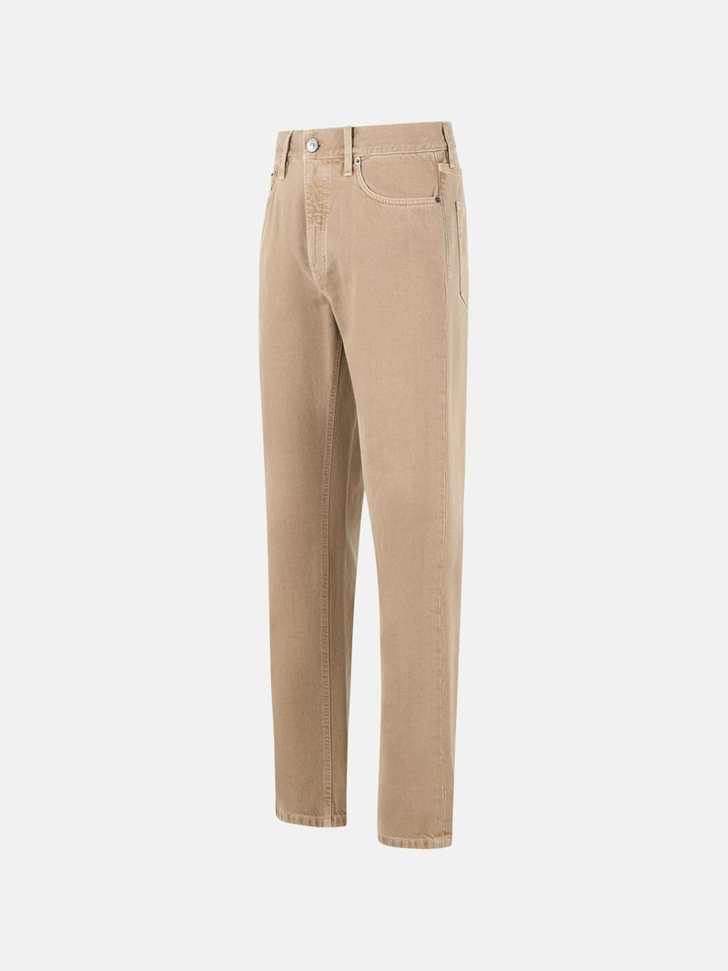 BEIGE COTTON JEANS 2