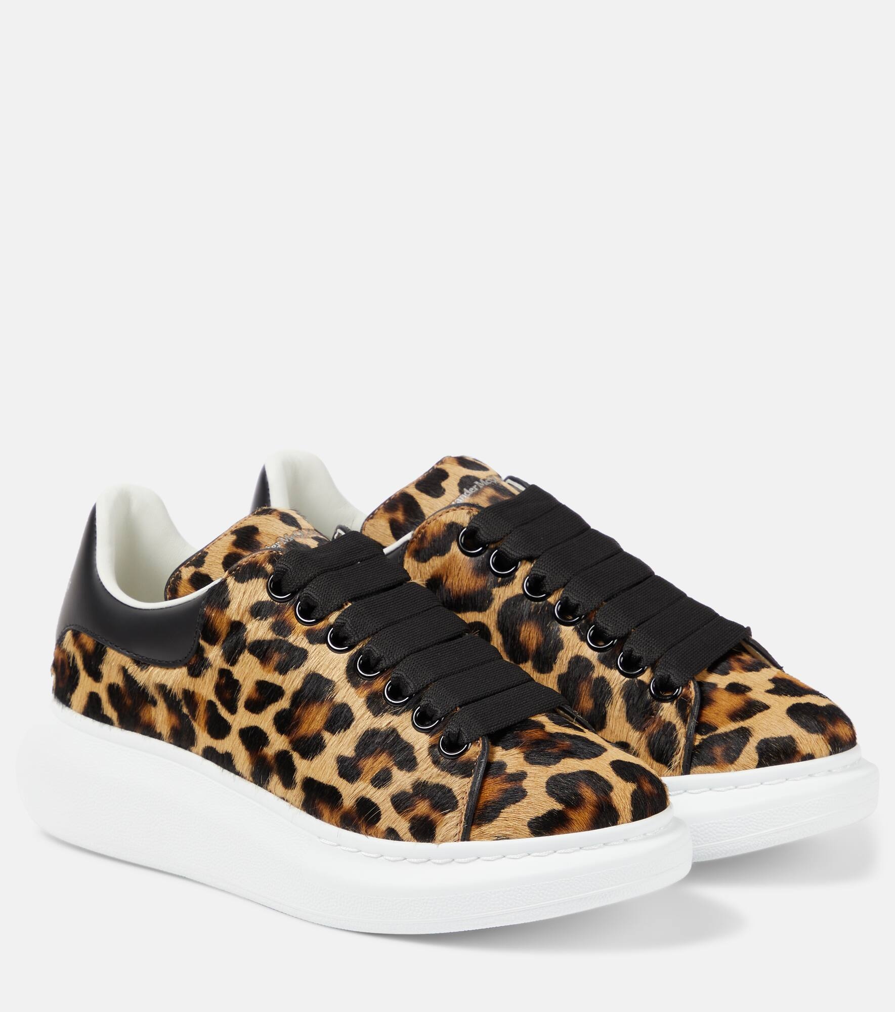 Alexander mcqueen leopard sneakers fashion