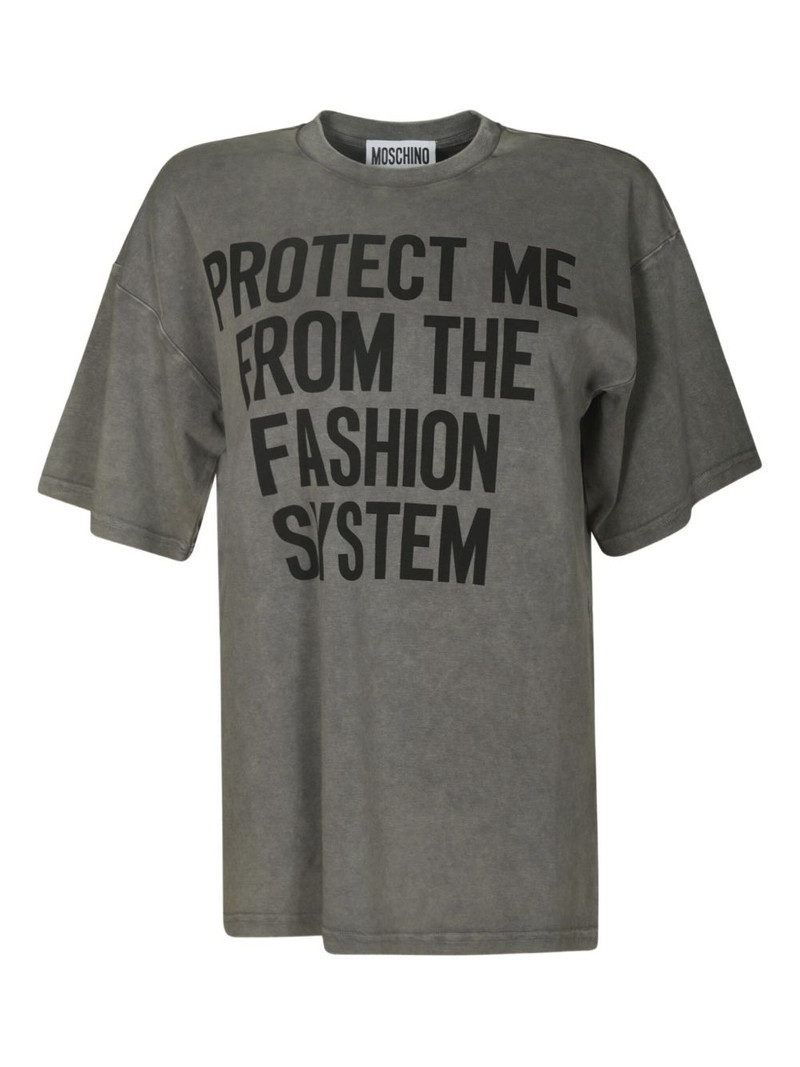 letter-print T-shirt 1