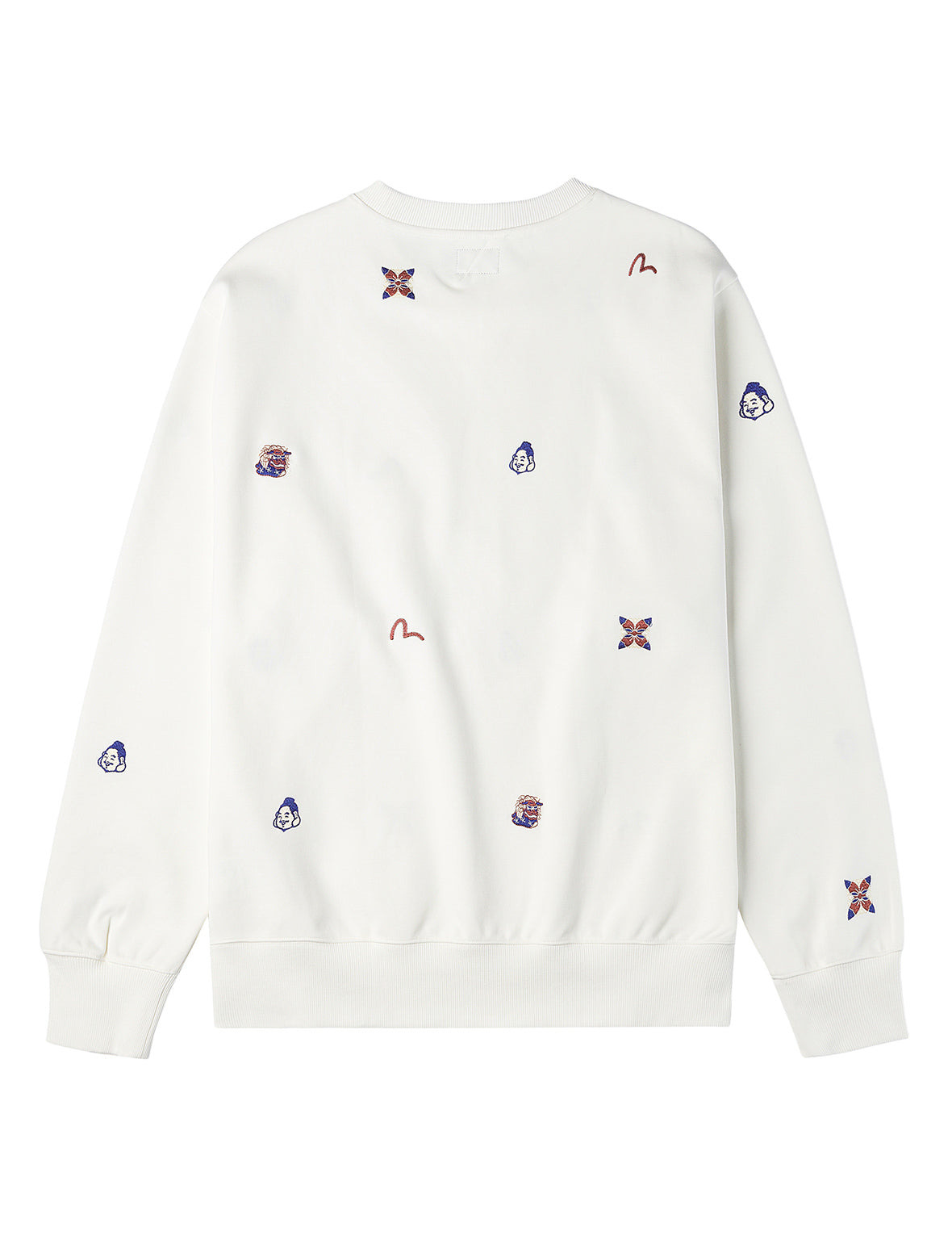 Allover Multi Logos Embroidery Relax Fit Sweatshirt - 2